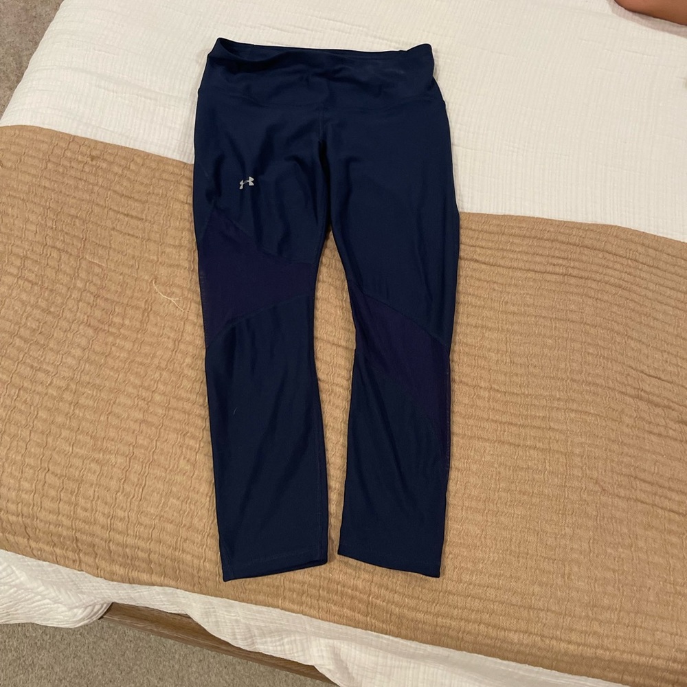 Under Armour The Rock Navy Compression HeatGear Legging Capris